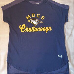 UTC University of Tennessee Chattanooga Under Armour Navy Shirt Mocs Youth Small